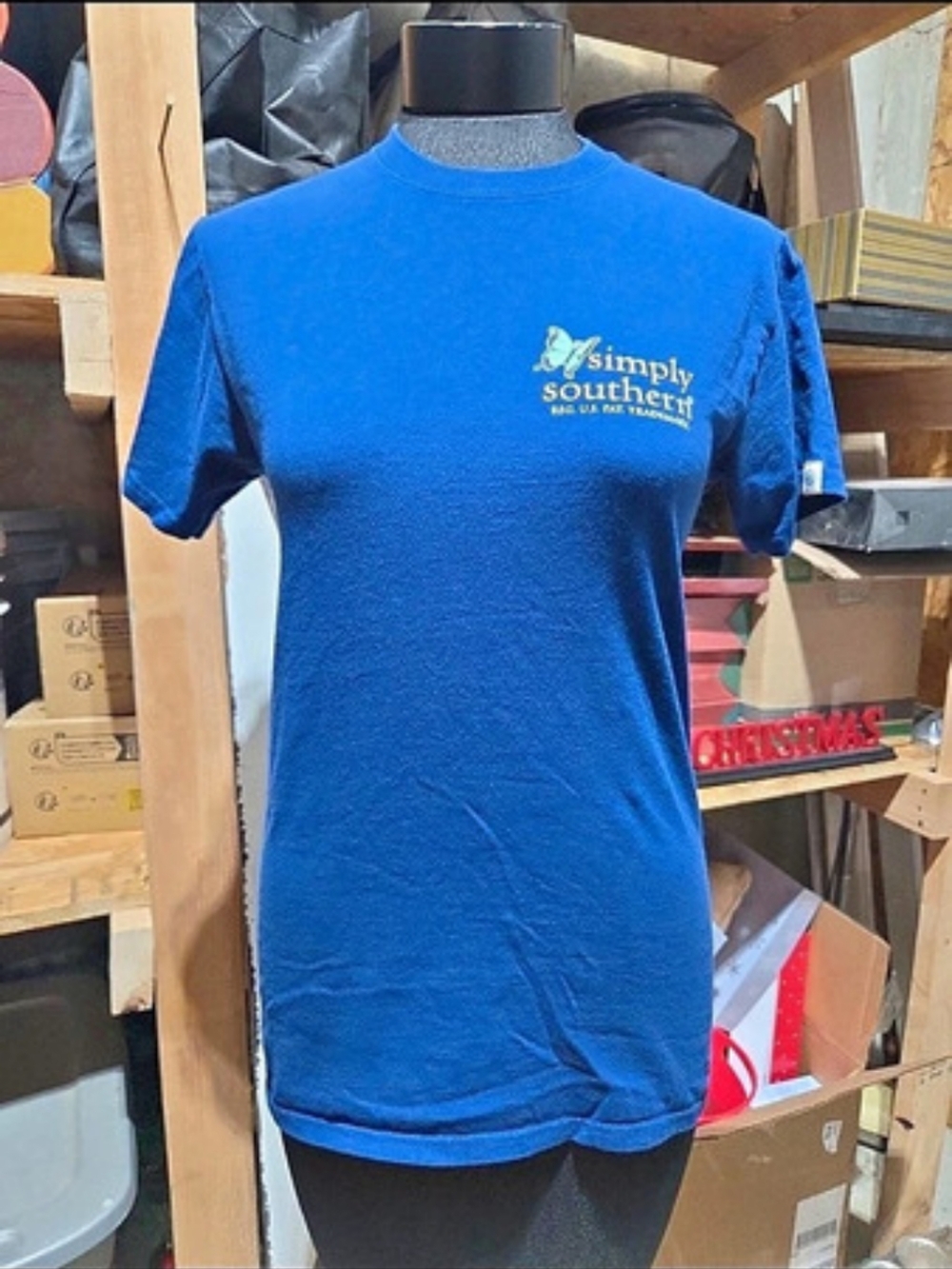 Simply Southern Butterfly Spread Kindness Everywhere You Go T-Shirt Blue
